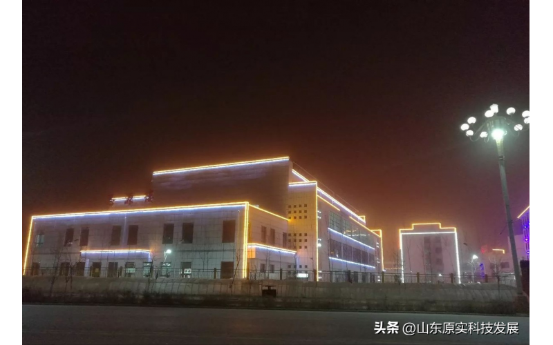 甘肃会宁二中校园夜景亮化工程